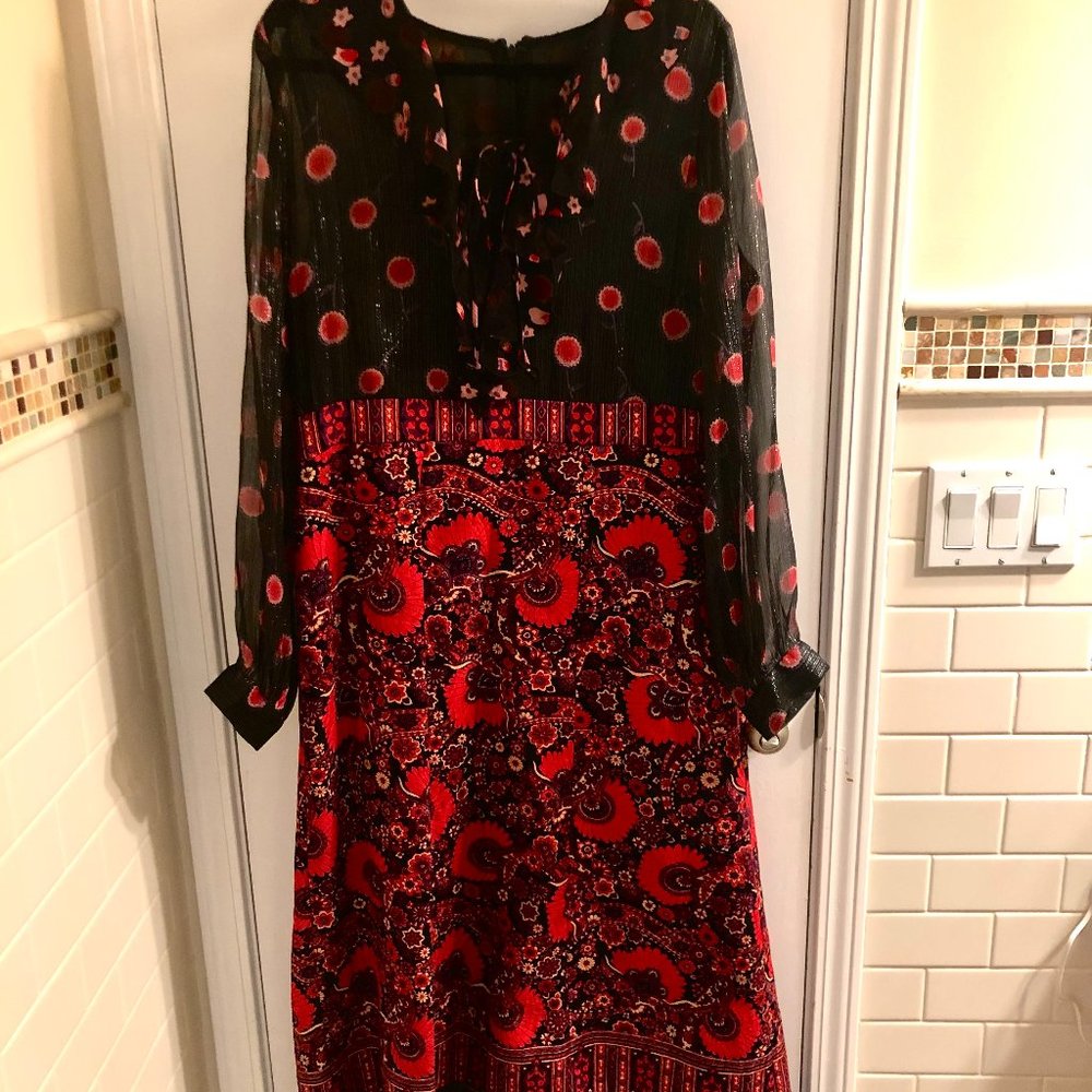 Anna Sui Multicolored Maxi Dress Size 12